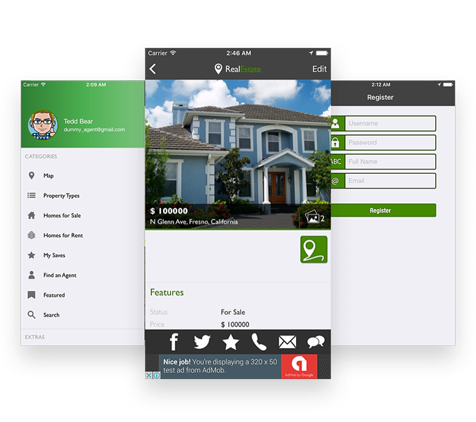 Real Estate App with Map View Real Estate App with Map View